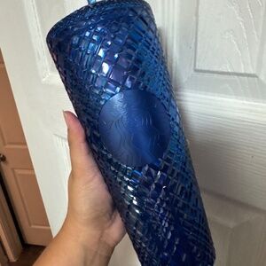 Blue Jeweled Starbucks Cup